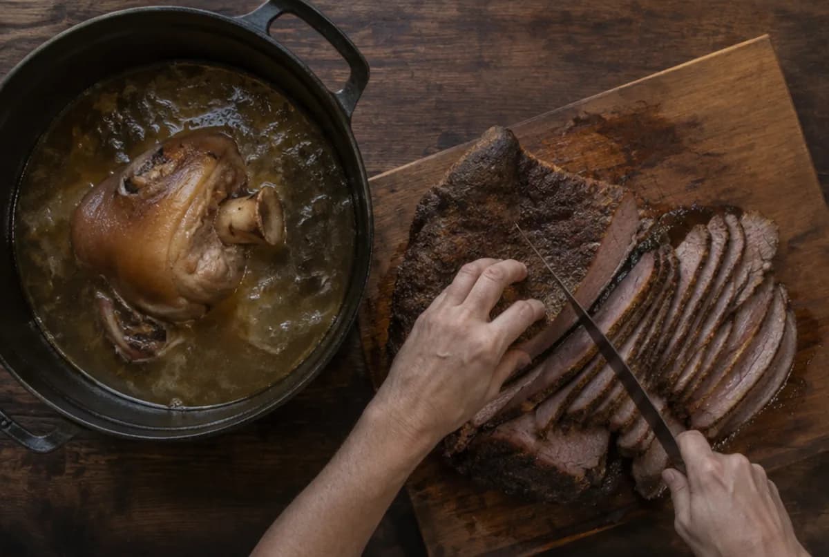 Fleisch herausnehmen