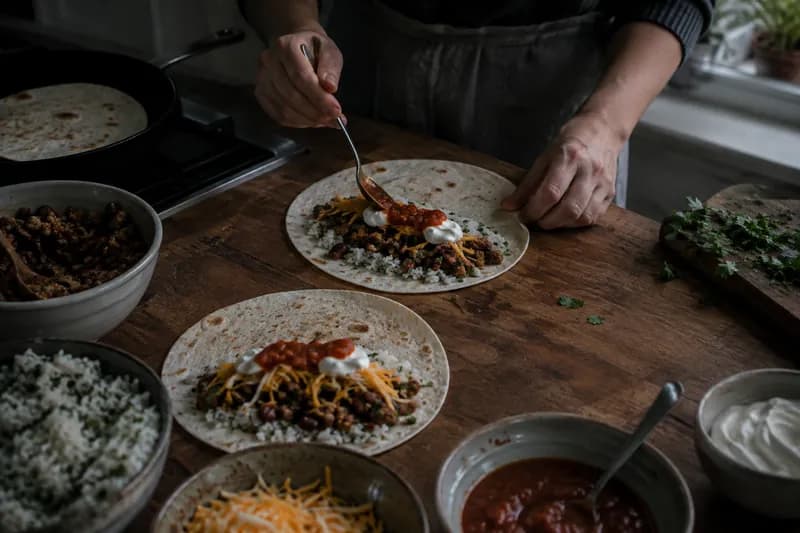 Tortillas füllen