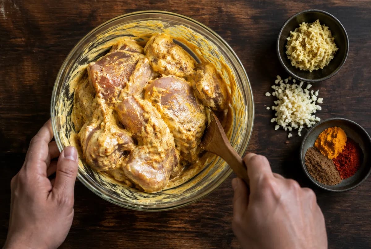 Poulet marinieren
