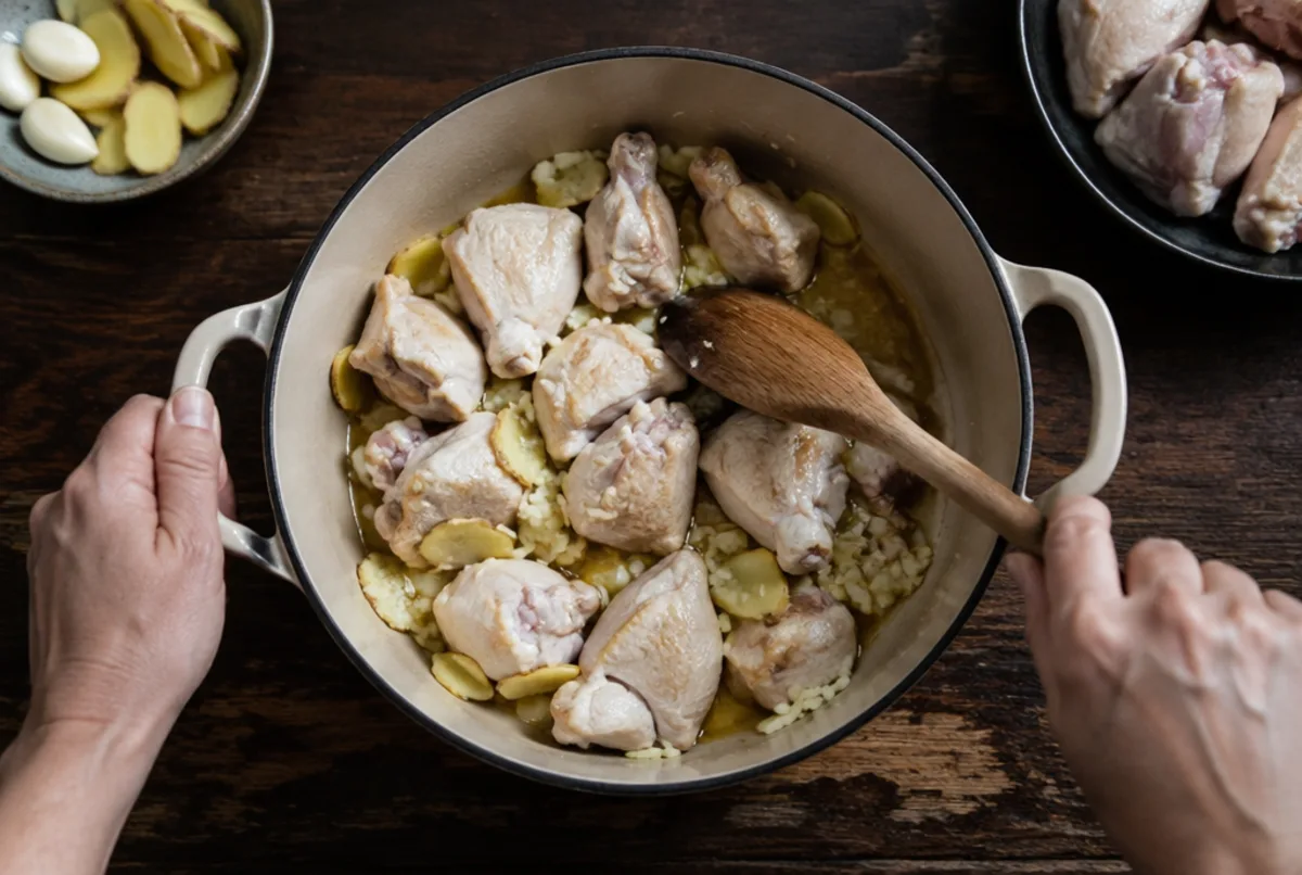 Poulet anbraten