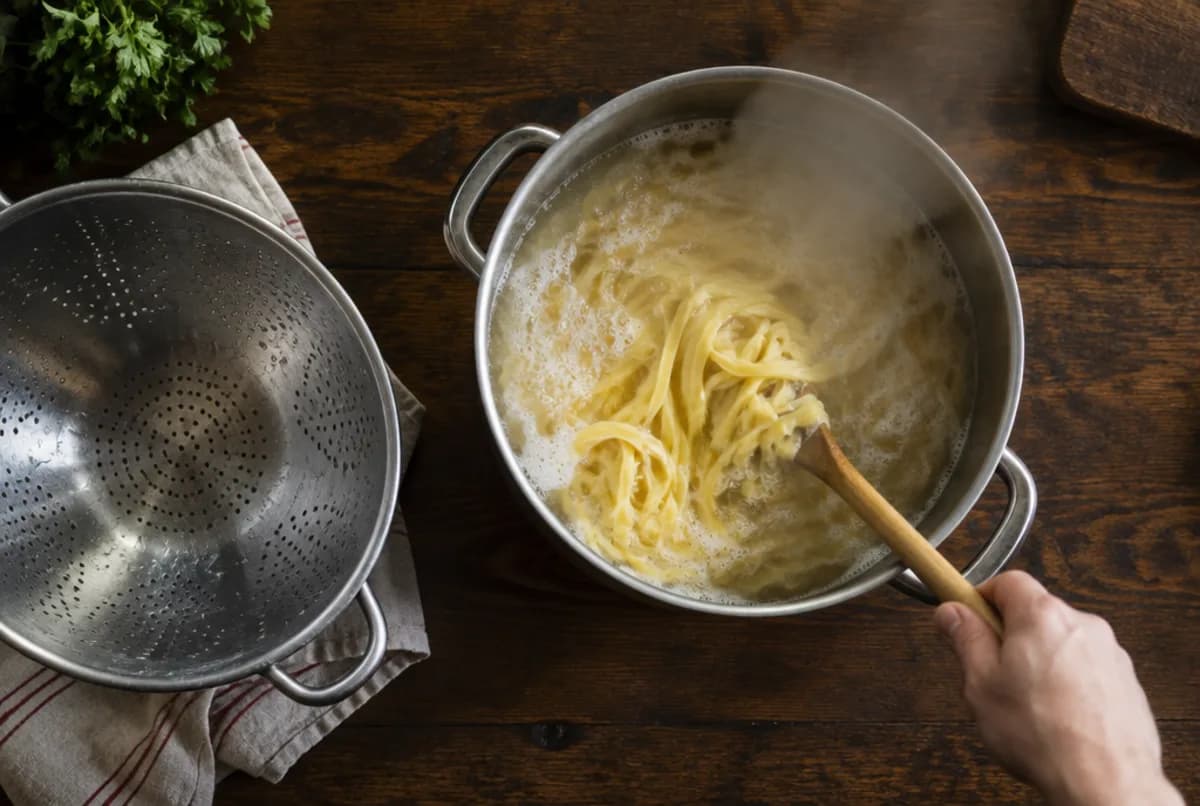 Nudeln vorkochen