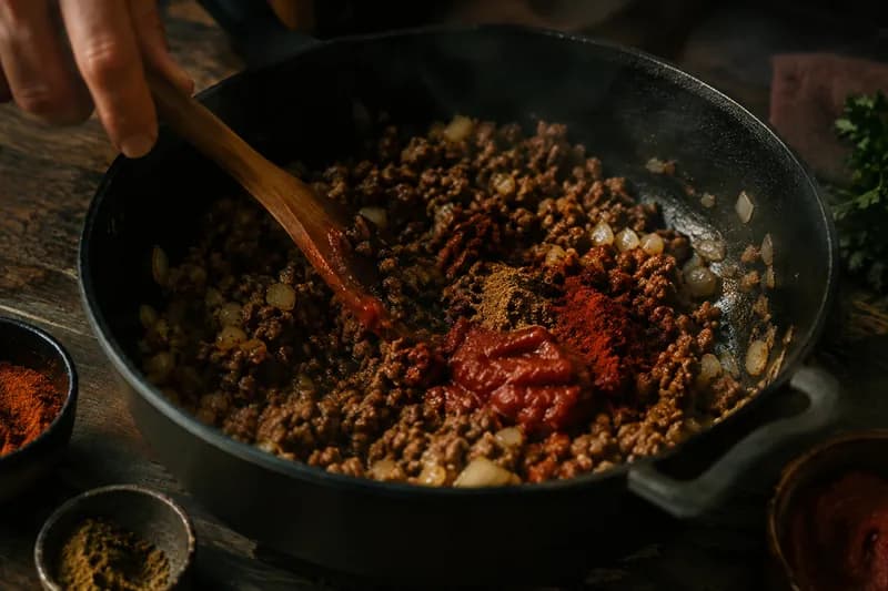 Füllung braten