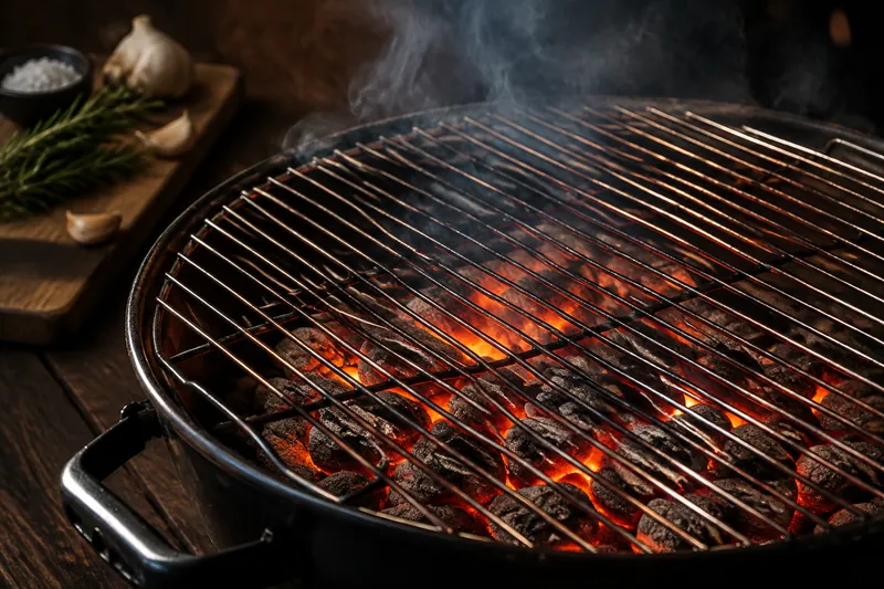 Grill auf volle Hitze bringen