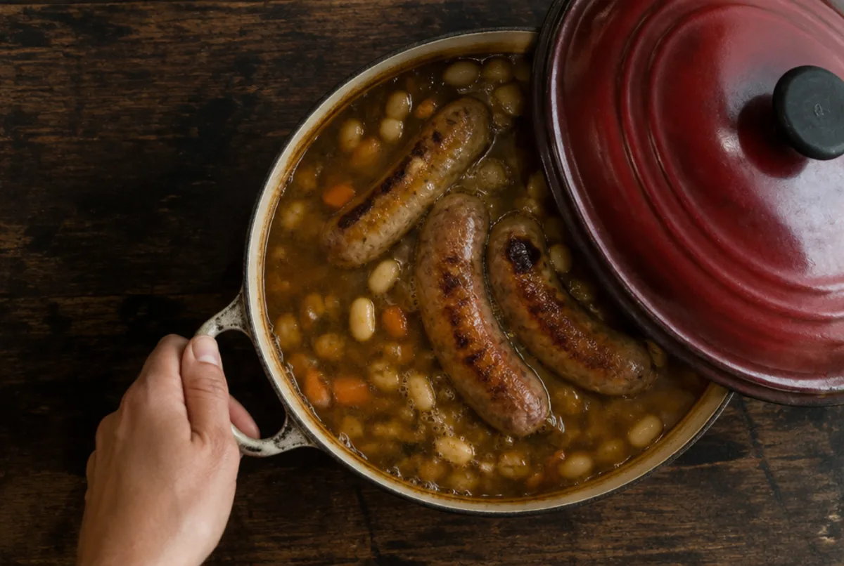 Aufkochen und leise sieden