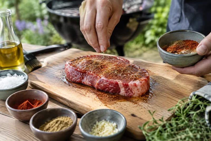 Fleisch würzen