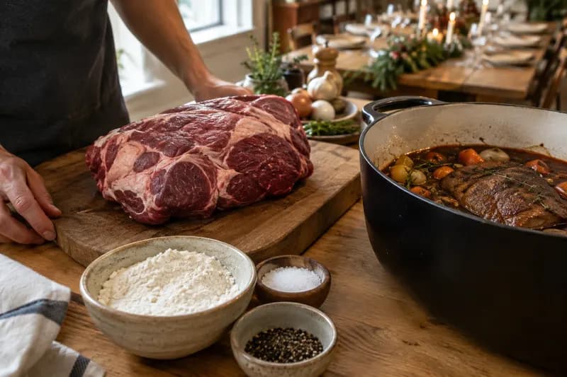 Braten vorbereiten