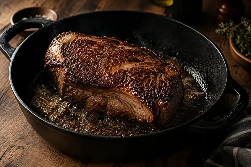 Fleisch anbraten