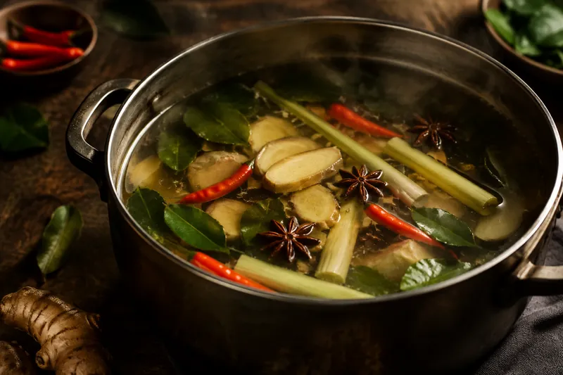 Asia-Bouillon ansetzen