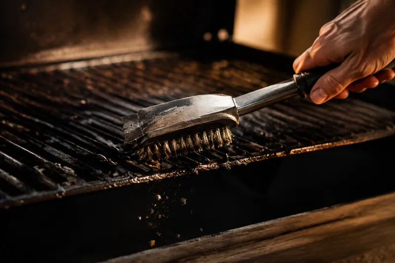 Warmen Rost abbürsten