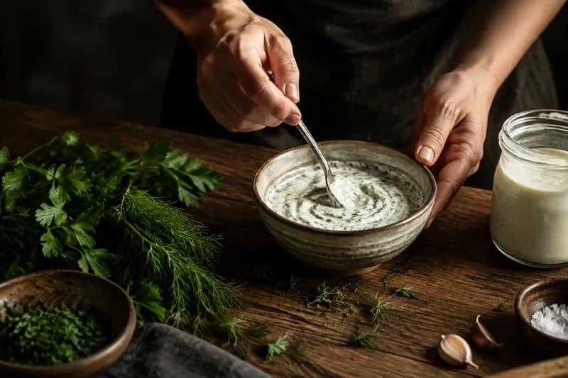Kräuter-Joghurt-Dressing