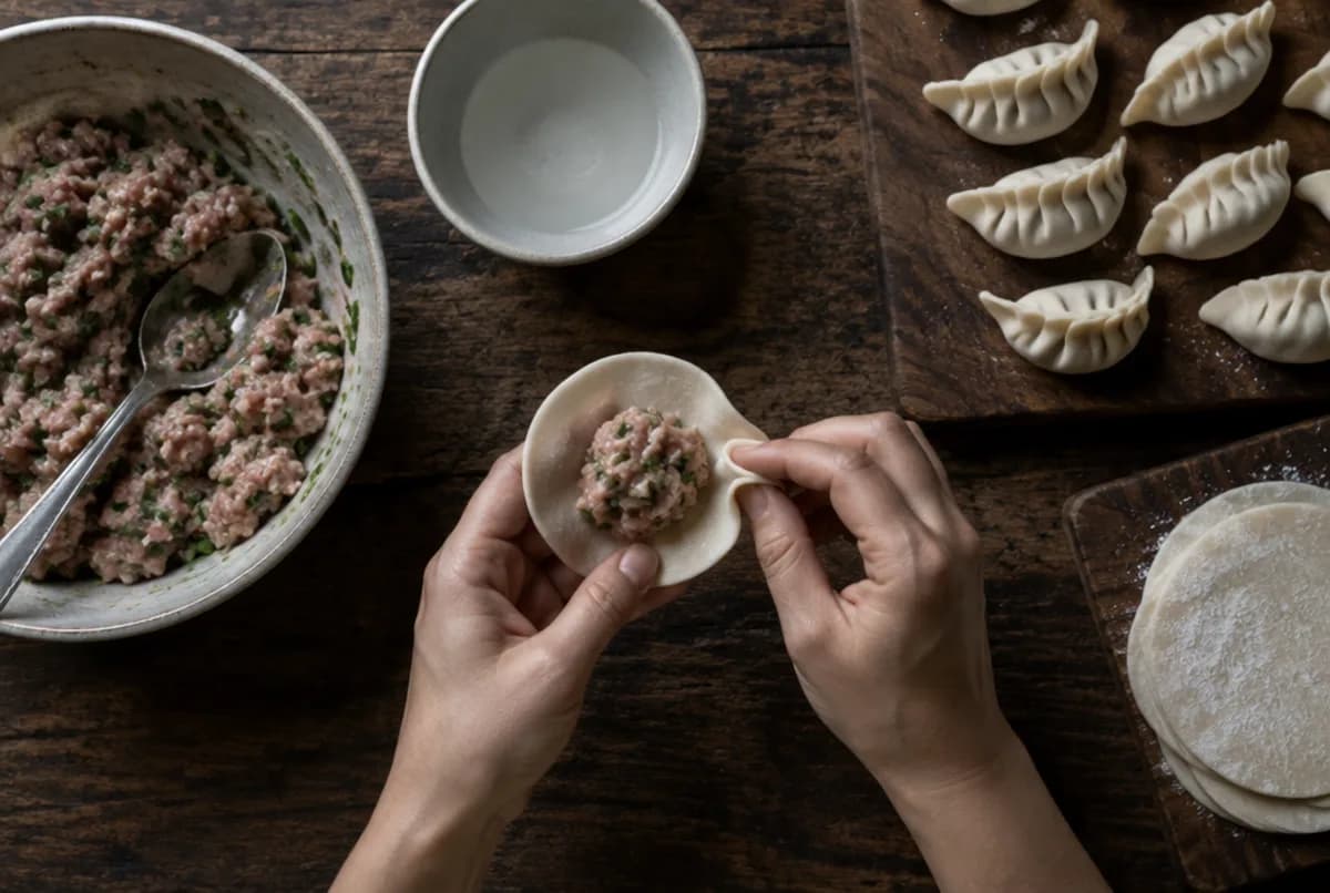Gyoza falten