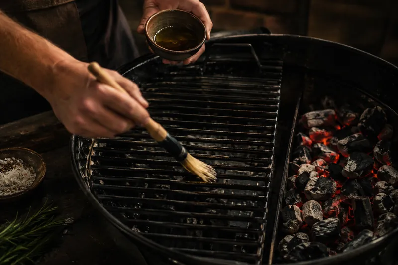 Grill einrichten