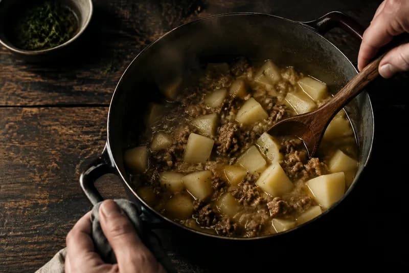 Kartoffeln schmoren