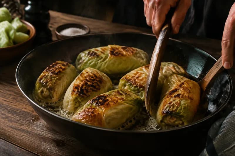 Rouladen anbraten