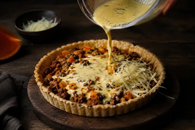 Quiche füllen