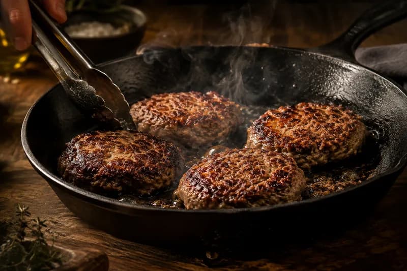 Hacktätschli braten