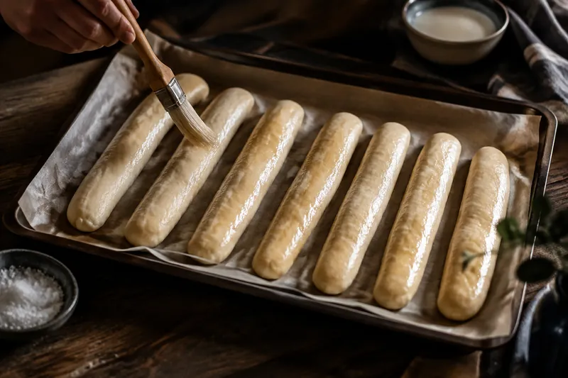 Brötchen formen und ruhen lassen