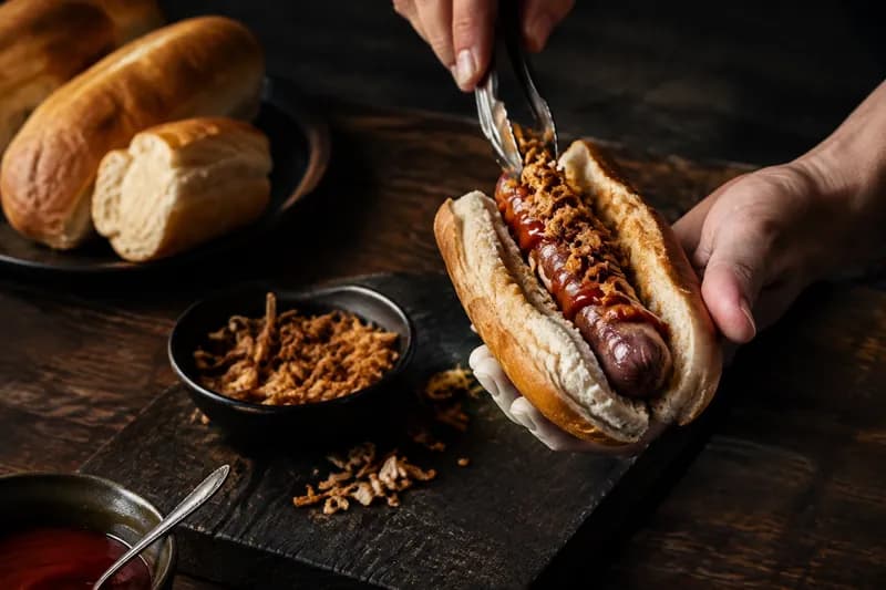 Hot Dogs füllen