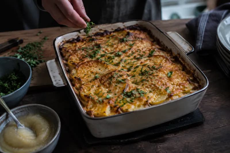 Goldbraun überbacken