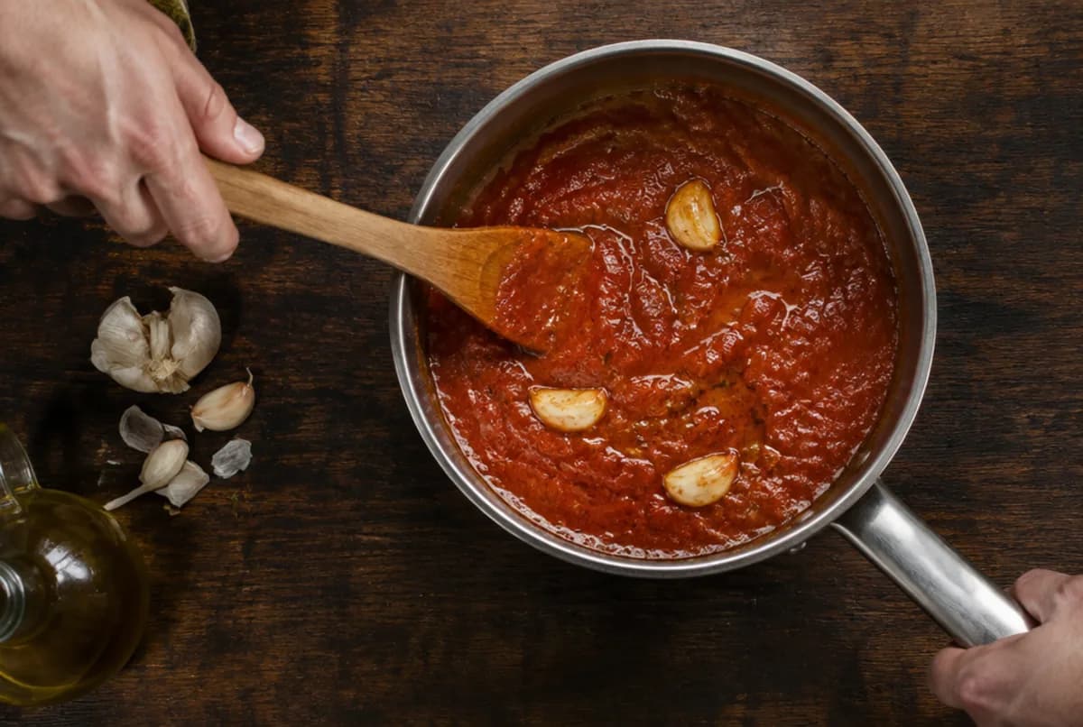 Tomatensauce kochen