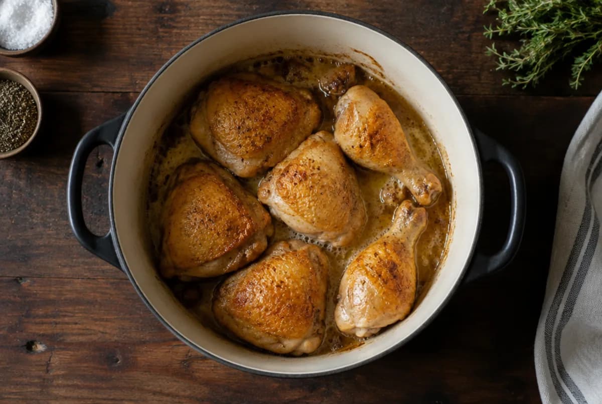 Poulet bräunen