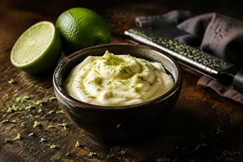 Limetten-Mayo anrühren