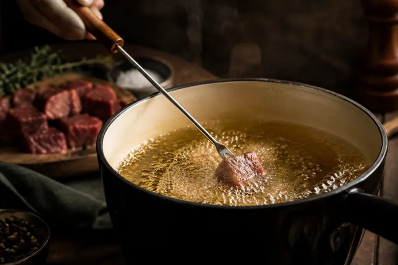 Am Tisch braten