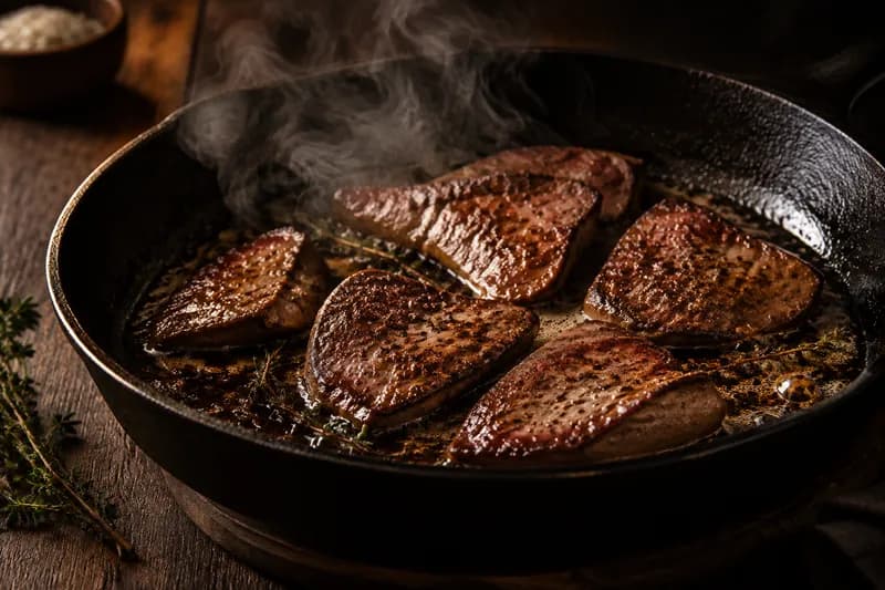 Leber rosa braten
