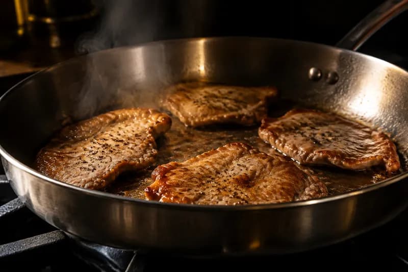 Plätzli portionsweise braten