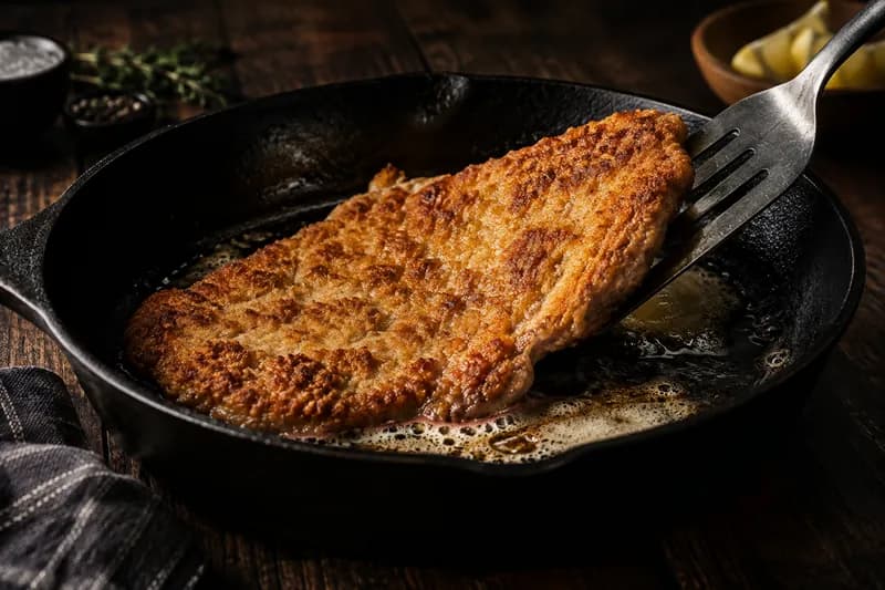 Wenden und fertig braten