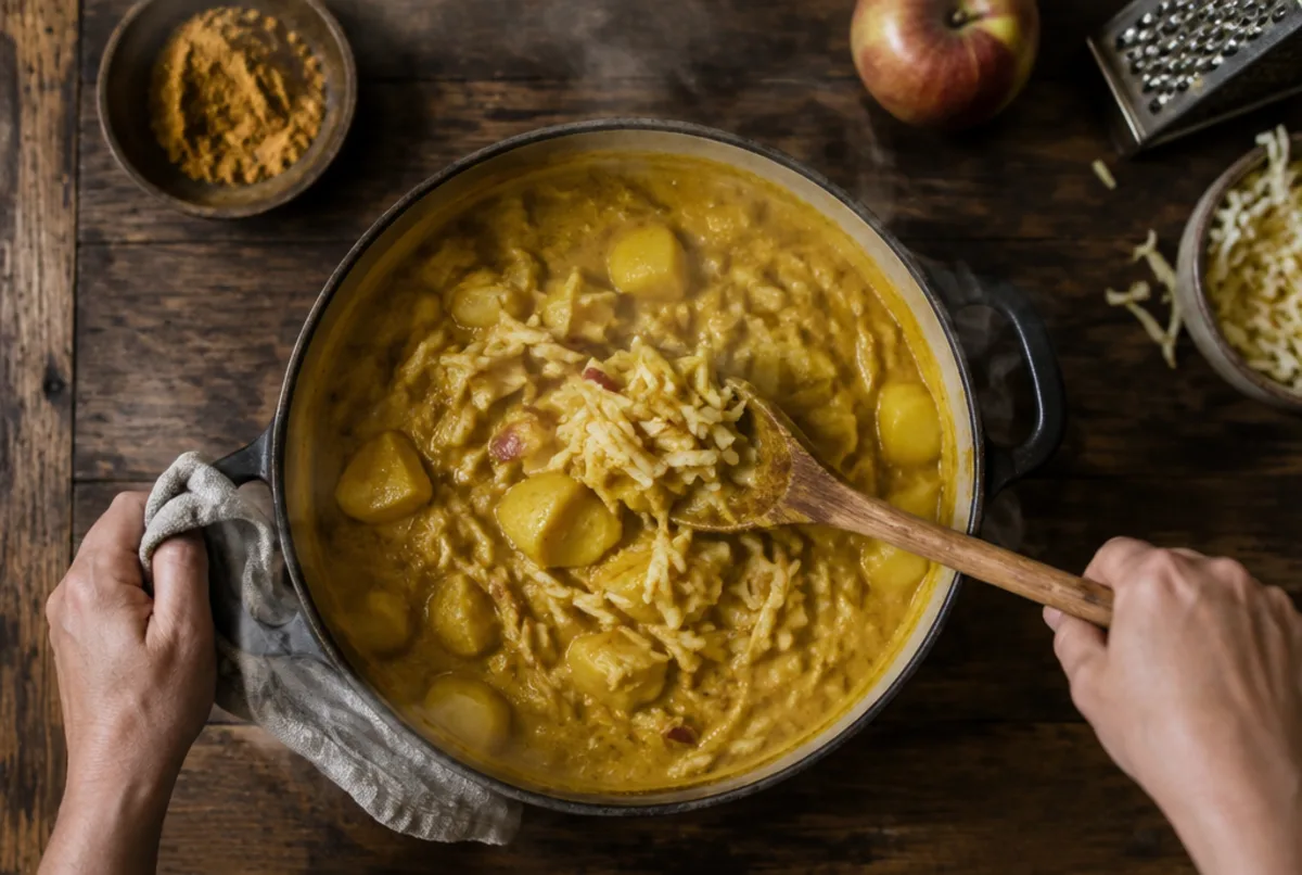 Curry Sauce köcheln