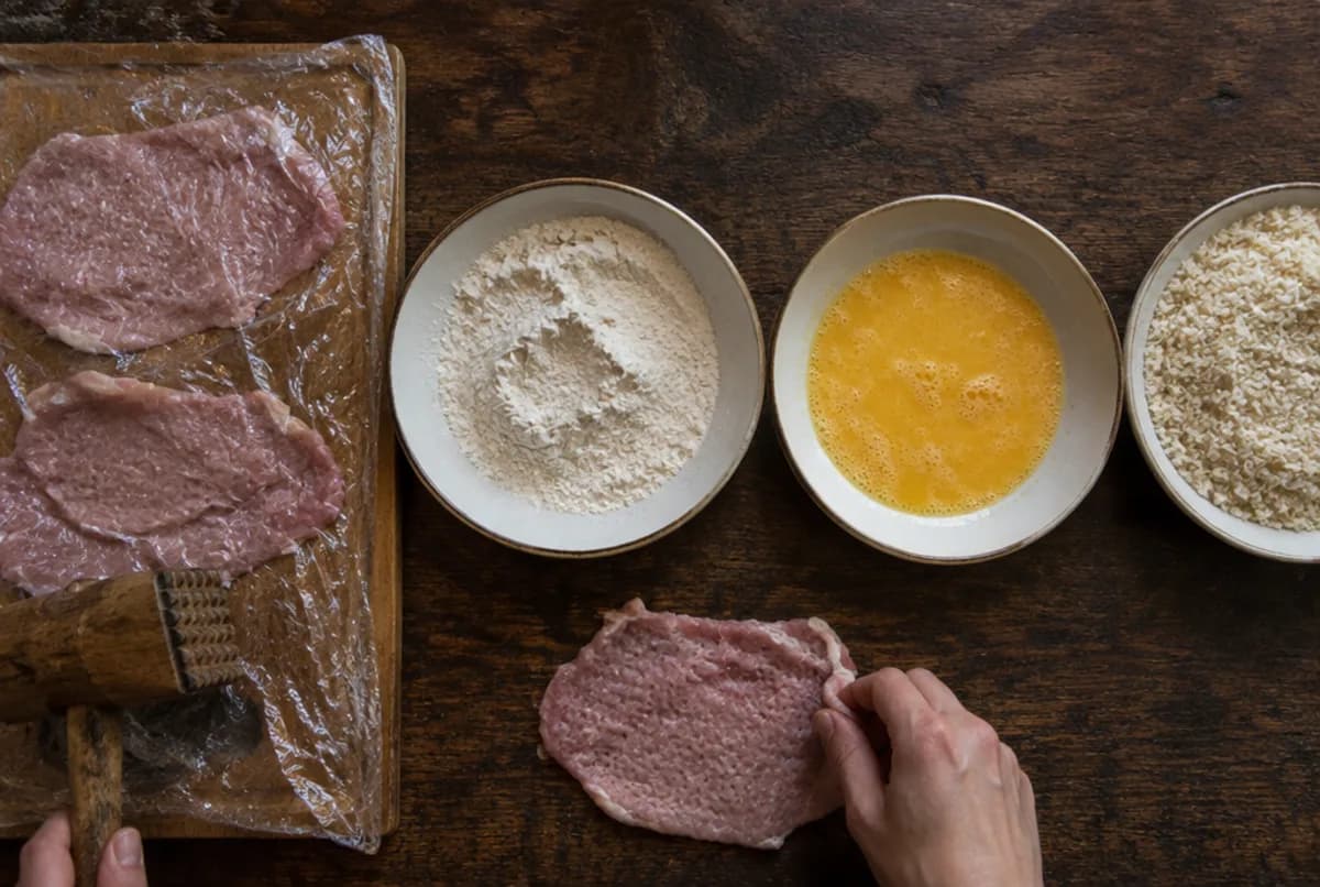 Schnitzel vorbereiten