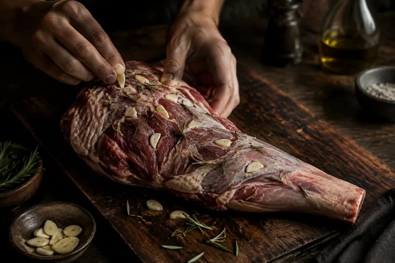 Gigot vorbereiten und temperieren
