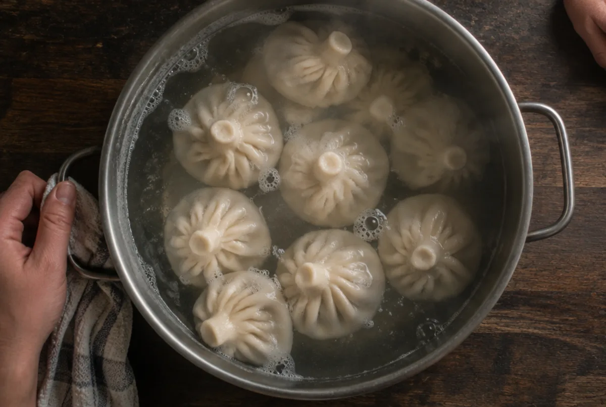 Khinkali kochen