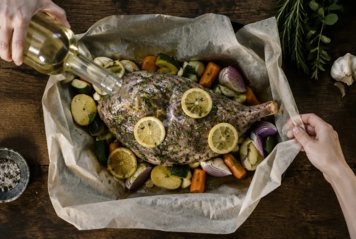 Lamm einpacken