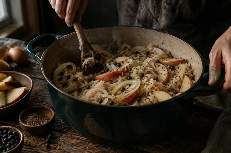 Sauerkraut abschmecken