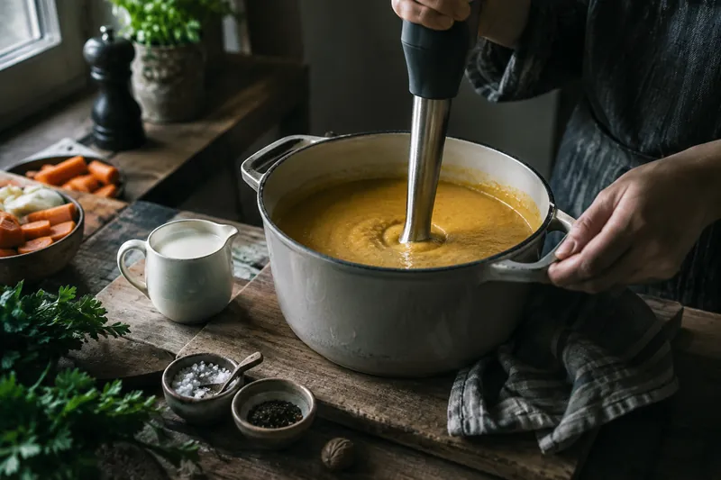 Pürieren und abschmecken