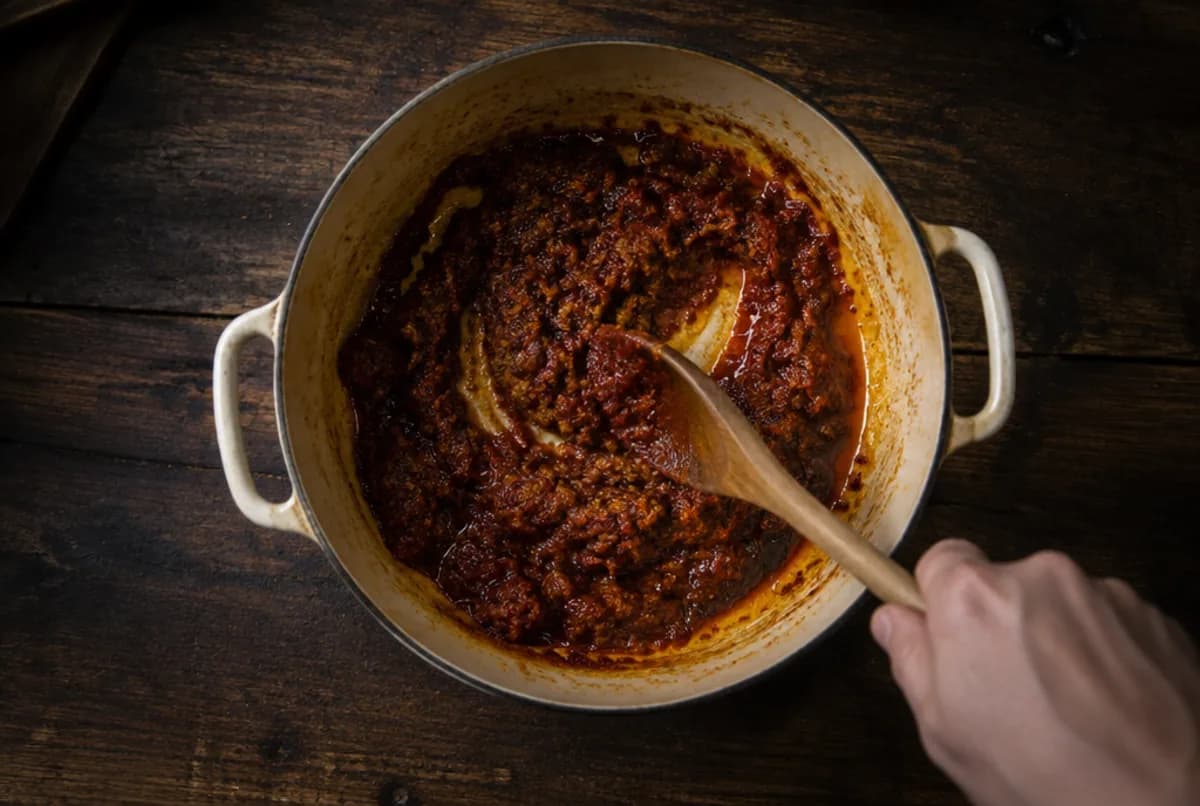 Paste anbraten