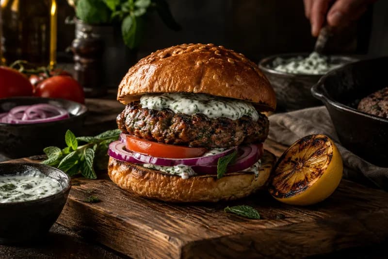 Brötli rösten und burger bauen
