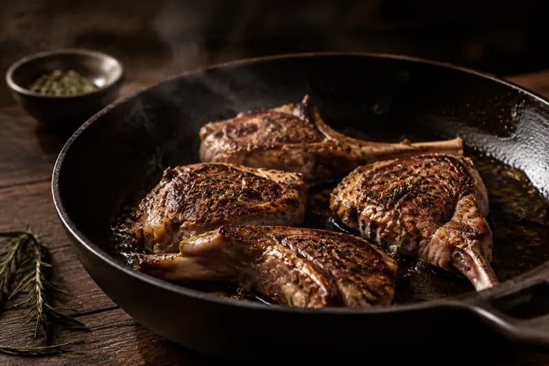 Abtropfen und scharf braten