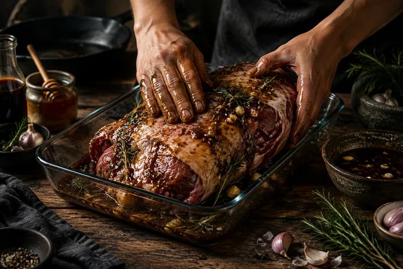 Garum-Marinade anrühren und einlegen