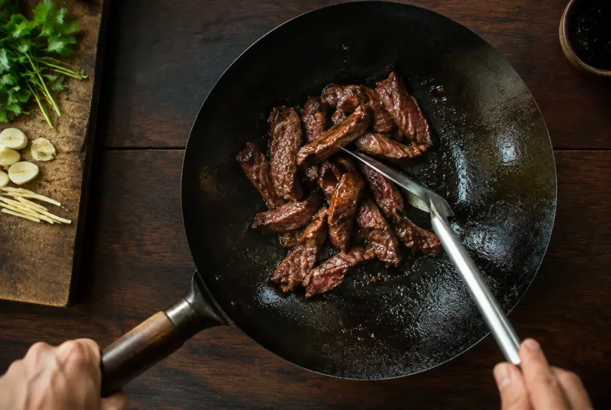 Fleisch portionsweise anbraten