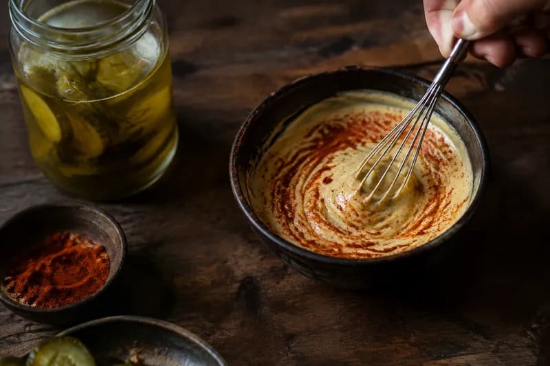 Keto-Sauce anrühren