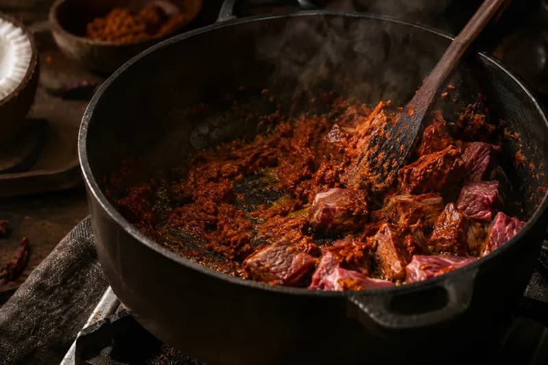 Currypaste anrösten