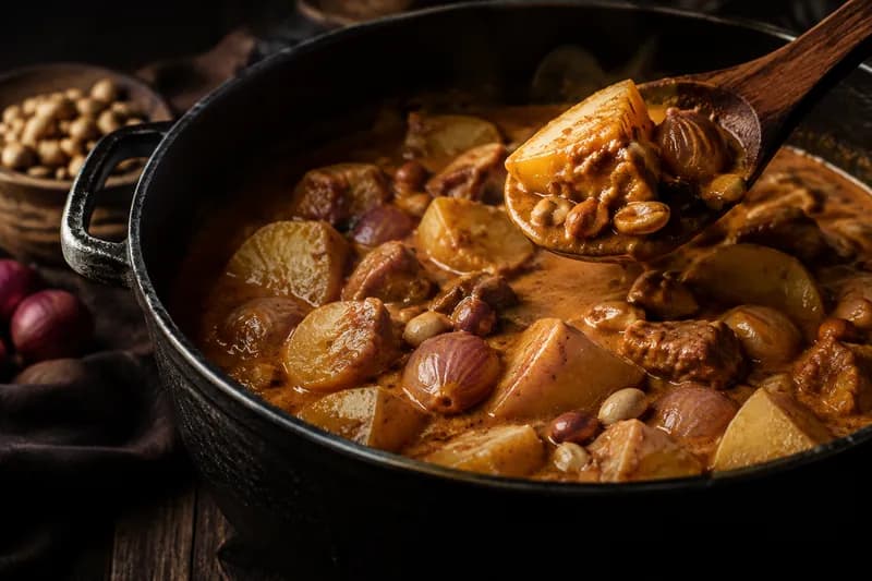 Kartoffeln und Erdnüsse zugeben