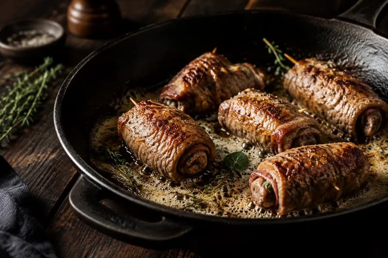 Röllchen braten
