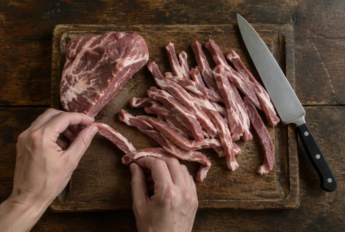 Fleisch schneiden