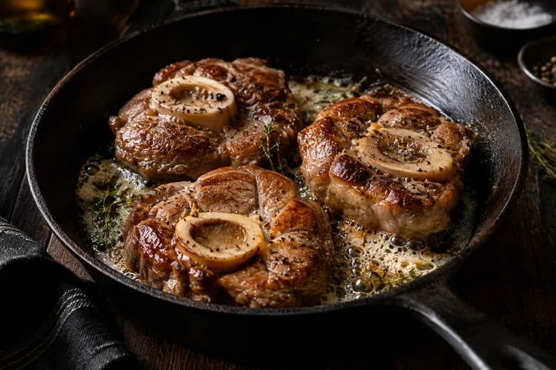 Fleisch braun anbraten