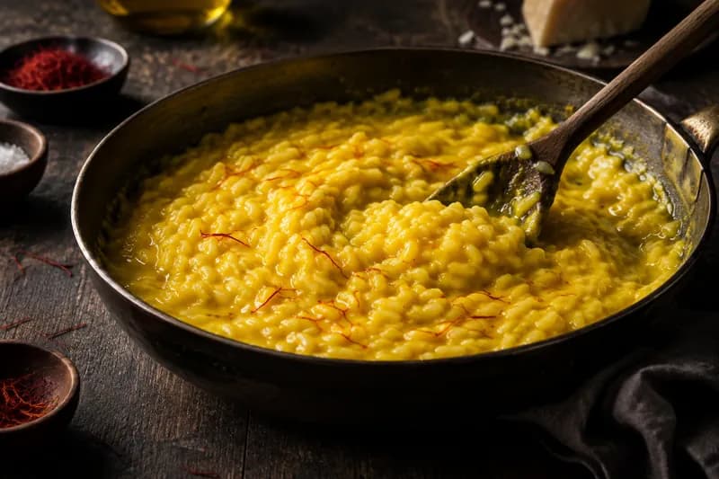 Safranrisotto kochen