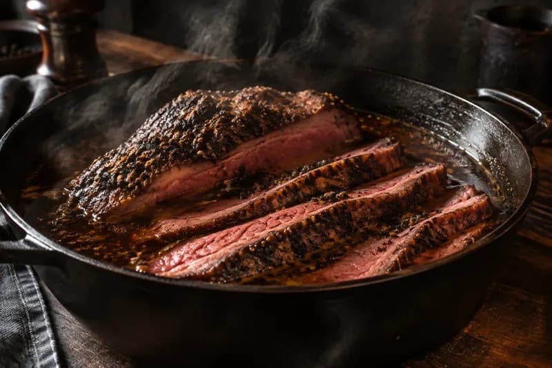 Pastrami erwärmen